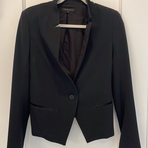 Theory black crop blazer